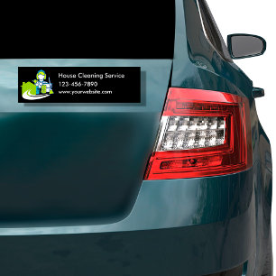 Cleaning Service Budget Advertising Car Magnet
