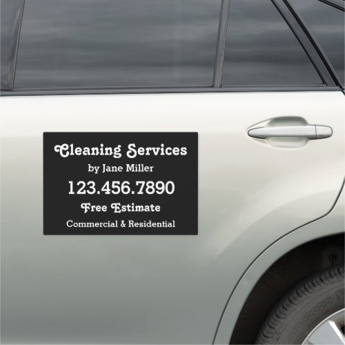 Cleaning Service Business Advertisement Car Magnet