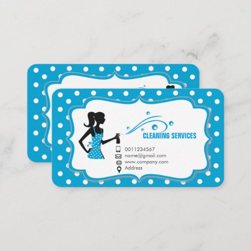 Cleaning service business card