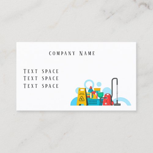 Cleaning Service Business Card