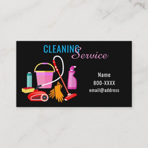 Cleaning Service Business Card