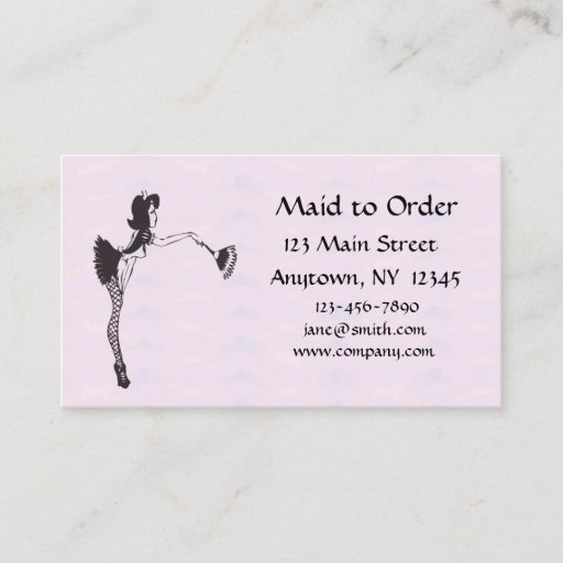 Customizable Cleaning Service Business Card