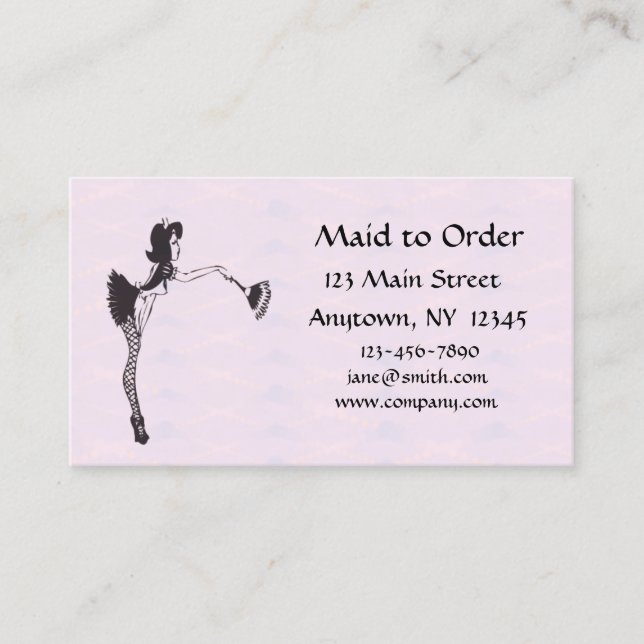 Cleaning Service Business Card (Front)