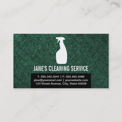 Cleaning Service Business Card