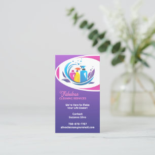 Cleaning Service Business Card