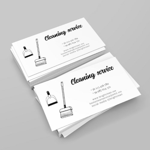 Cleaning Service Business Card