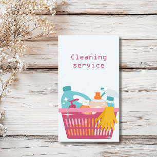 Cleaning service business card