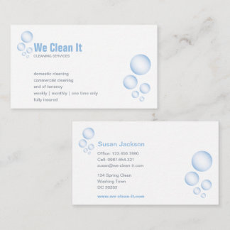 Cleaning Service Business Card