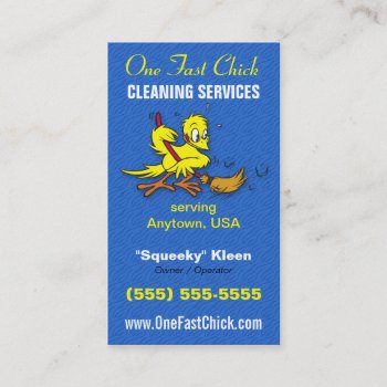 Cleaning Service Business Card by coolcards_biz at Zazzle