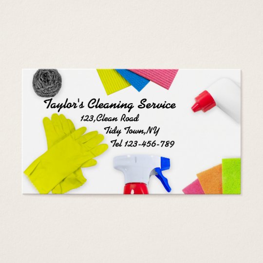 Cleaning Service Business Card Template | Zazzle.com