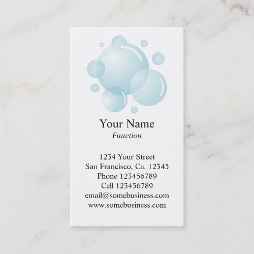 Cleaning service business card template | Vertical
