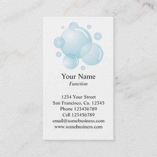 Customizable Cleaning service business card template | Vertical