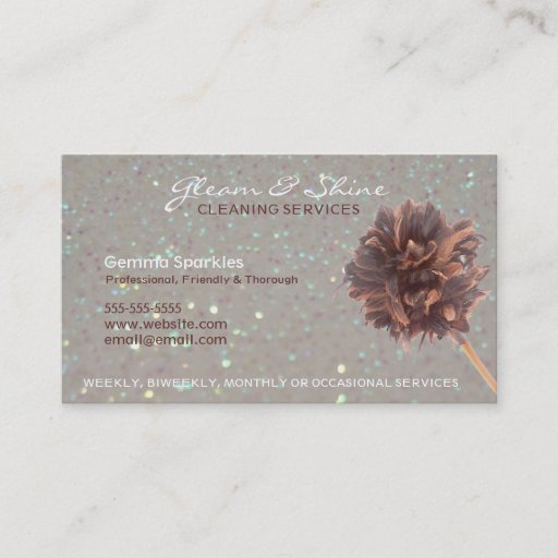Customizable Cleaning Service Business Cards