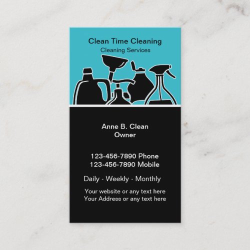 Cleaning Service Business Cards