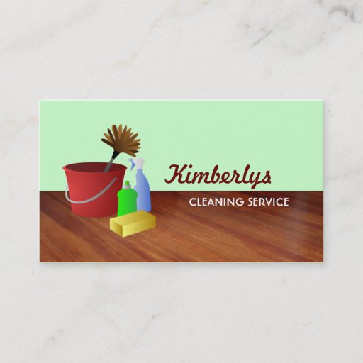 Customizable Cleaning Service business cards