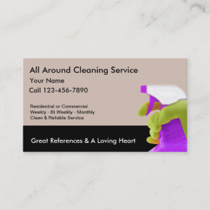 Cleaning Service Business Cards