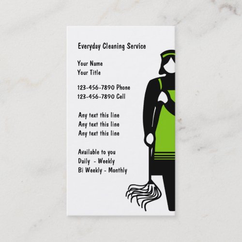 Cleaning Service Business Cards