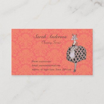 Cleaning Service Business Cards by VintageFactory at Zazzle
