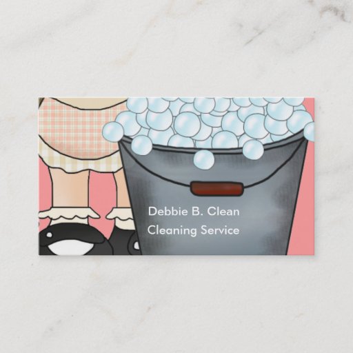 Customizable Cleaning Service Business Cards