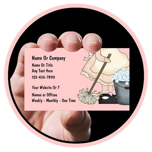 Customizable Cleaning Service Business Cards