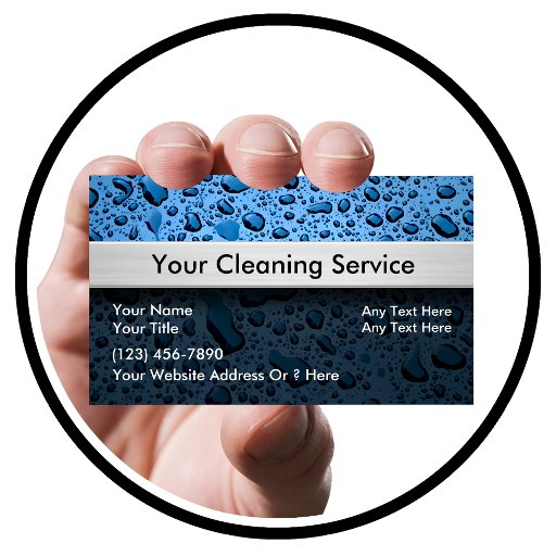 Customizable Cleaning Service Business Cards