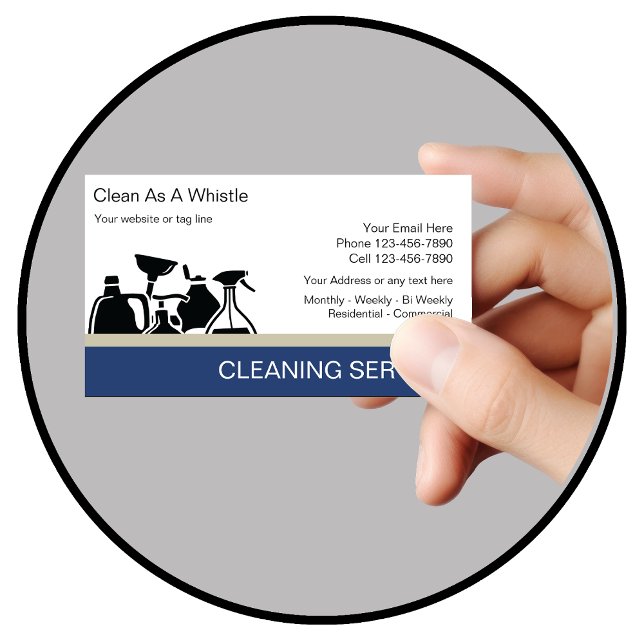 Cleaning Service Business Cards (Creator Uploaded)