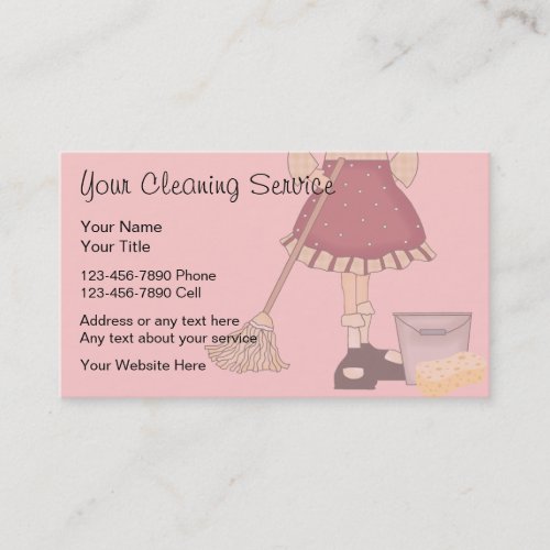 Cleaning Service Business Cards