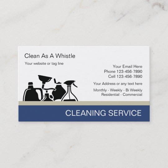 Cleaning Service Business Cards | Zazzle.com