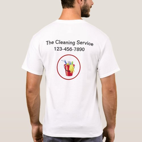 Cleaning Service Business Logo Work Shirts