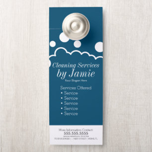 Cleaning Service Business Suds Door Hanger