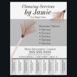 Cleaning Service Business Tear Off Strips  Flyer<br><div class="desc">Modern Flyers for Cleaning Service</div>