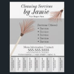 Cleaning Service Business Tear Off Strips  Flyer<br><div class="desc">Modern Flyers for Cleaning Service</div>