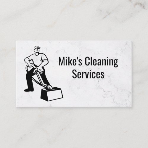 Cleaning Service  Carpets Cleaner  Steam Cleaner Business Card