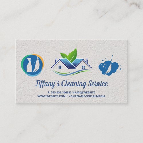 Cleaning Service  Cleaning Products Business Card