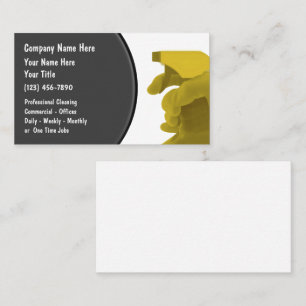 Cleaning Service Cool Business Cards