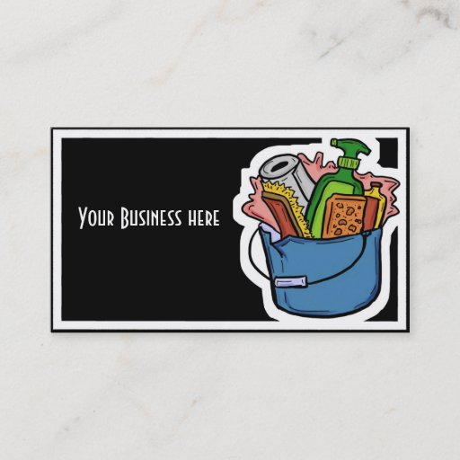Customizable Cleaning service customizable business cards