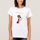Cleaning Service Ethnic Female Maid Logo Crown T-shirt at Zazzle