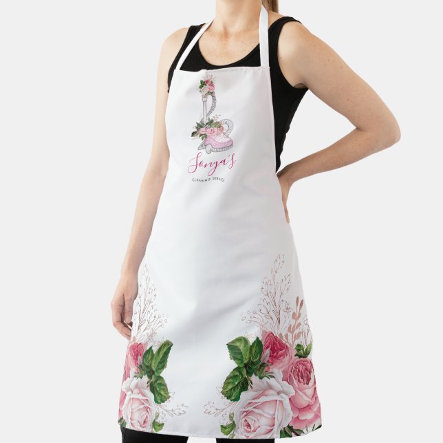 Cleaning Service Floral Business vacuum cleaner Apron (Insitu)