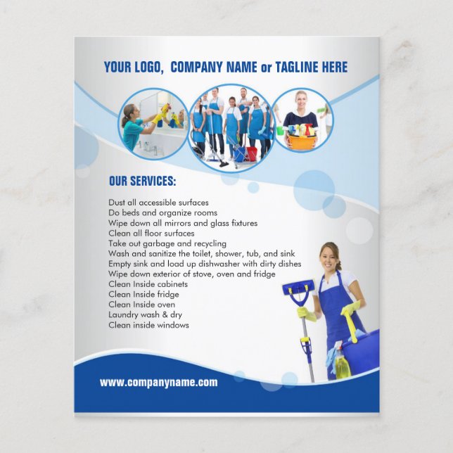 Cleaning service flyer (Front)