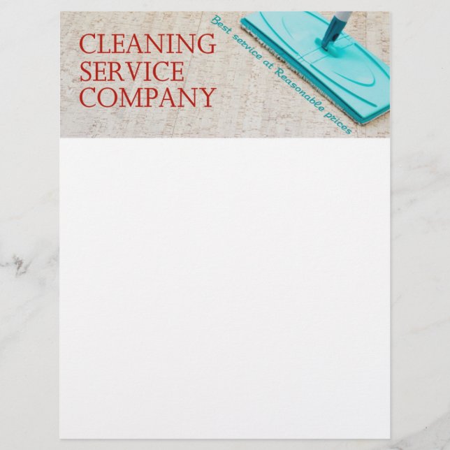 Cleaning service flyer (Front)