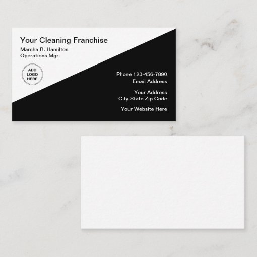 Cleaning Service Franchise Business Card Zazzle
