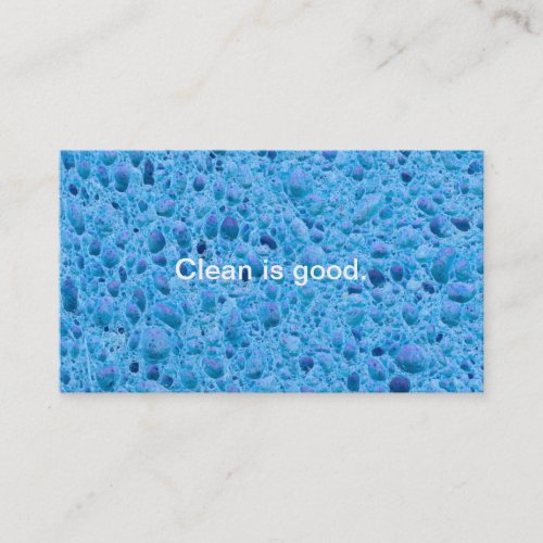 Cleaning service house cleaners maids fun sponge business card