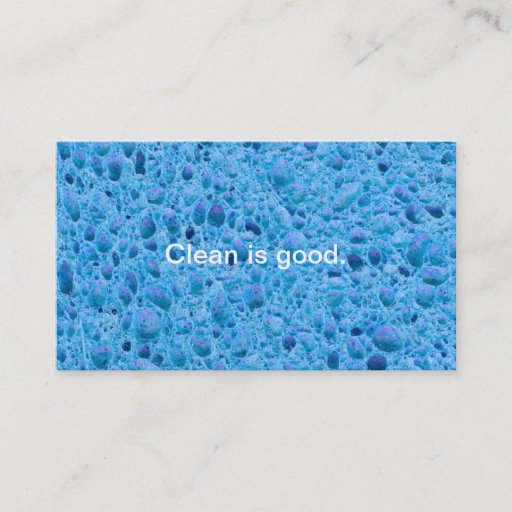 Customizable Cleaning service house cleaners maids fun sponge business cards