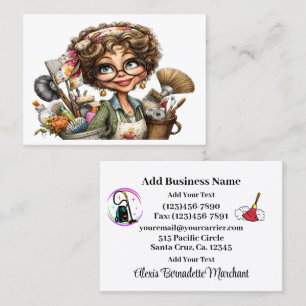 Cleaning Service Housekeeping  Business Card