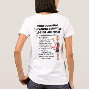 Cleaning Service Housekeeping Janitorial Maid  T-Shirt