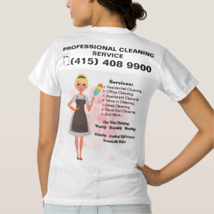 Cleaning Service Housekeeping Janitorial Maid Women's Football Jersey