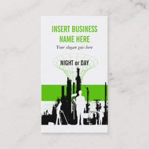 Cleaning Service industrial maintenance Business Card