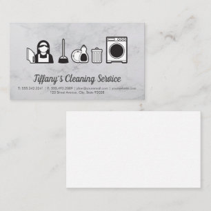 Cleaning Service   Maid Cleaning Services Business Card