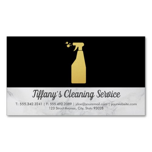 Cleaning Service  Maid Cleaning Spray Business Card Magnet