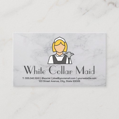 Cleaning Service  Maid Icon Business Card
